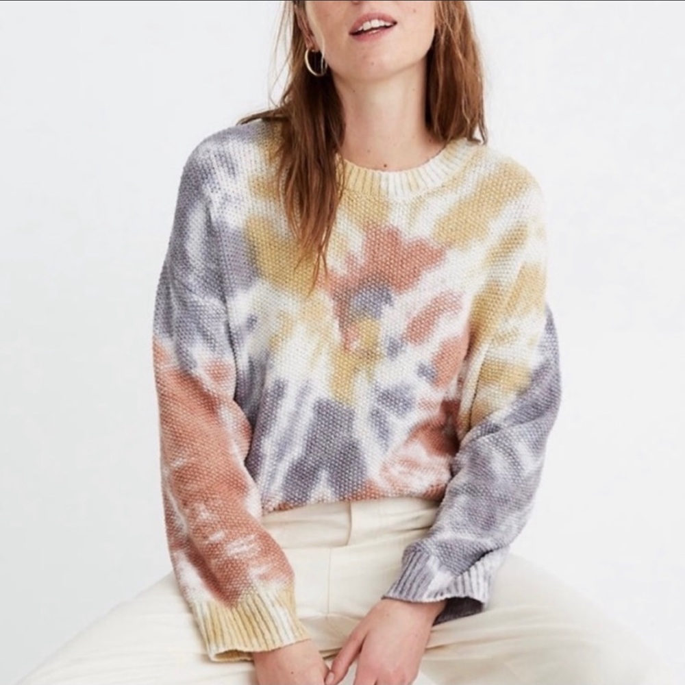 Madewell Tie-Dye Westford Pullover Sweater